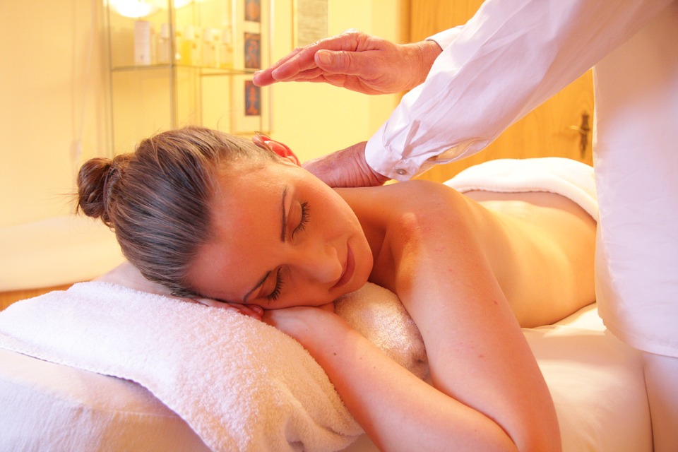 Woman having a relaxing massage